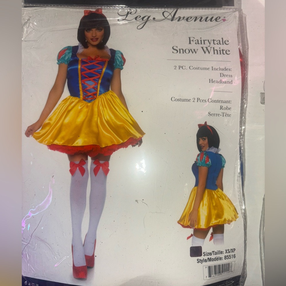 Leg Avenue Fairytale Snow White Costume Women size small